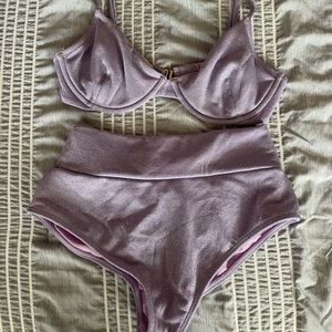Montce Swim Bikini Set in beautiful Shimmer lavender
